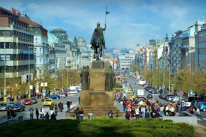 Private Prague Cold War Walking Tour - Wenceslas Square, from tanks to peaceful crowds