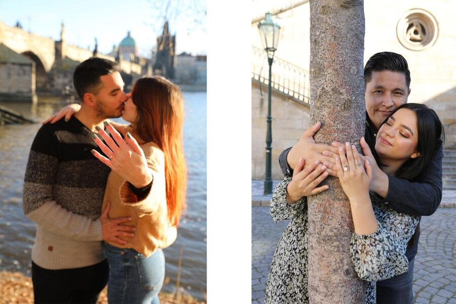 Professional photoshoot at Charles Bridge & Kampa island - Crossing into Kampa Island and Na Kampě Square