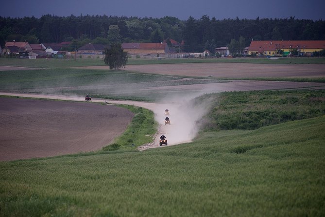 Quad ride adventure Prague - Leaving Prague for the Milovice base