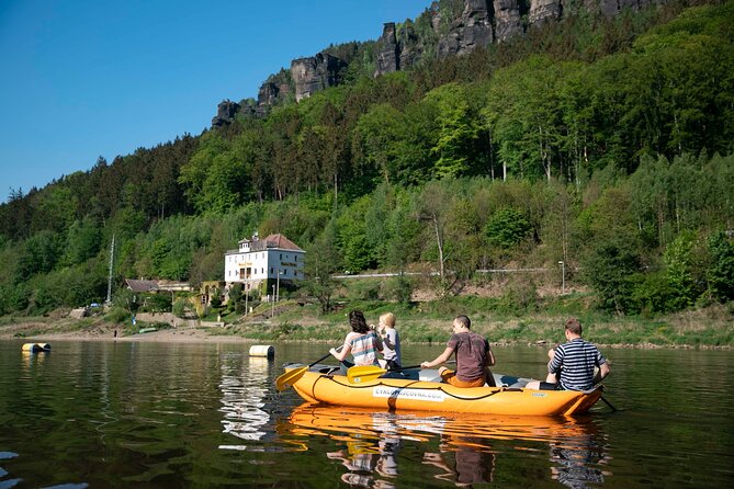 Rafting from Děčín to Bad Schandau and back on bikes - A sandstone canyon between two countries