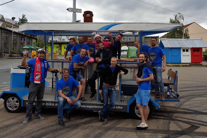 Sightseeing Tour in the Czech Republic: Beer Bike in Pilsen - Pilsen sightseeing with a beer in hand