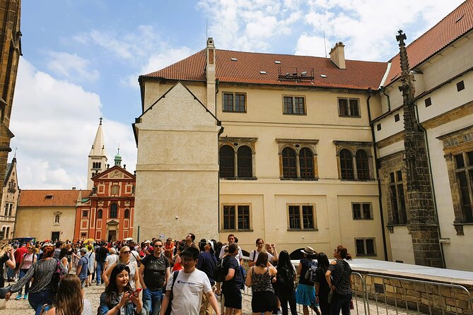 Skip the Line: Prague Castle Ticket and Introductory Overview - Golden Lane, small houses with a mixed payoff
