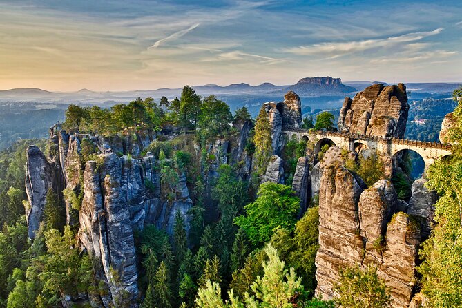 Terezin Camp & Bohemian Switzerland with Tisa&Bastei From Prague - Bastei Bridge: the grand finale in Germany