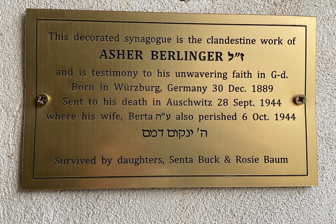 Terezin In-Depth Holocaust Tour From Prague's Center (max 7 pax) - The Hidden Synagogue and prayer in captivity