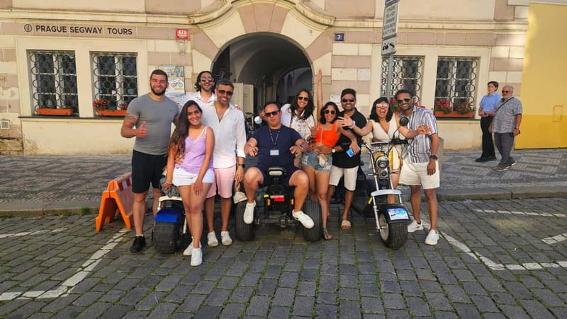 The best Trike Bike Prague city tour - Kafka Museum and the unusual bronze statues