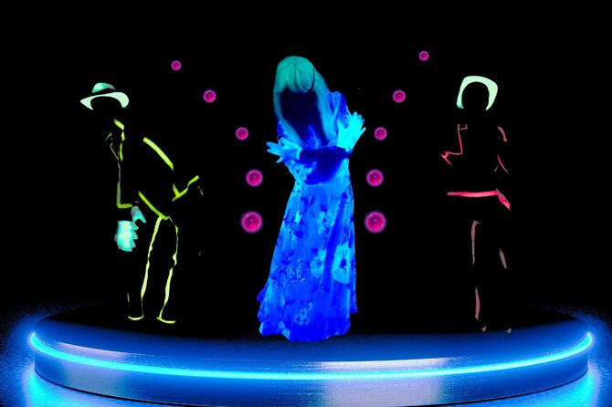 Underground Black Light Theatre Interactive Show in Prague - Music from Hoidekr to Coldplay