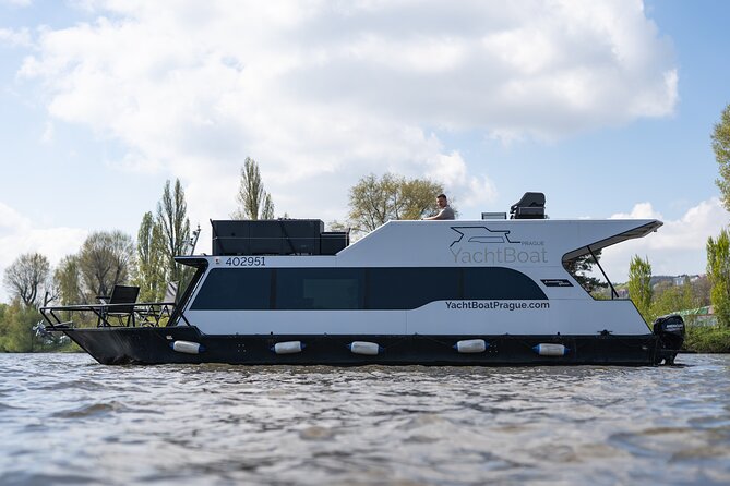 VIP Prague YachtBoat ONE Experience: All-You-Can-Drink - Prague Castle, Vyšehrad, and the Old Town from the Vltava