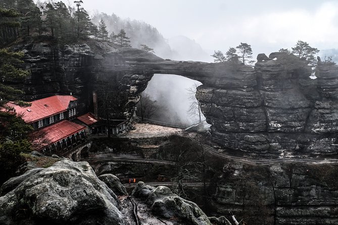 Winter Fairytale The BEST of Bohemian & Saxon Switzerland Hiking Tour - Crossing to Saxon Switzerland and Bastei Bridge