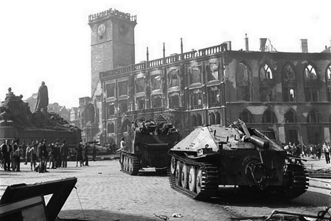 WWII in Prague Tour & The Crypt of Operation Anthropoid - Archive photographs and the city that changed
